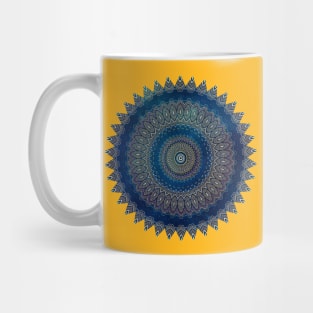 Watercolor Mandala dark blue Mug